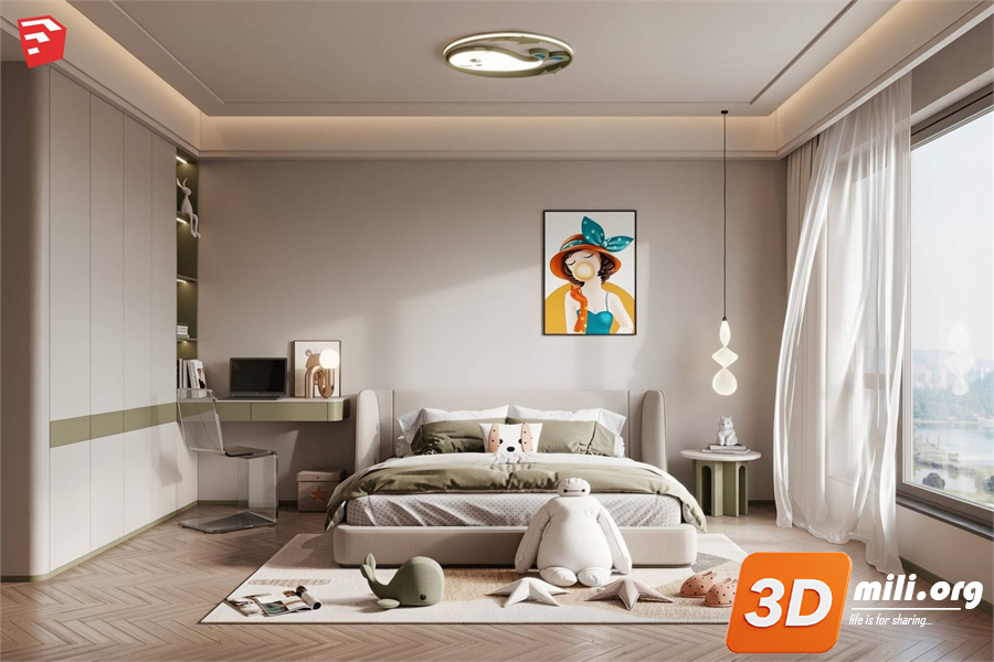 Children Room Scenes Skp FIles 